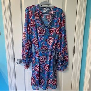 CAbi Floral Mixed Print Dress